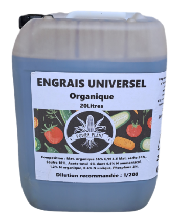 Power Plant Fertilizer - Engrais Bio Organique - Bidon 20L