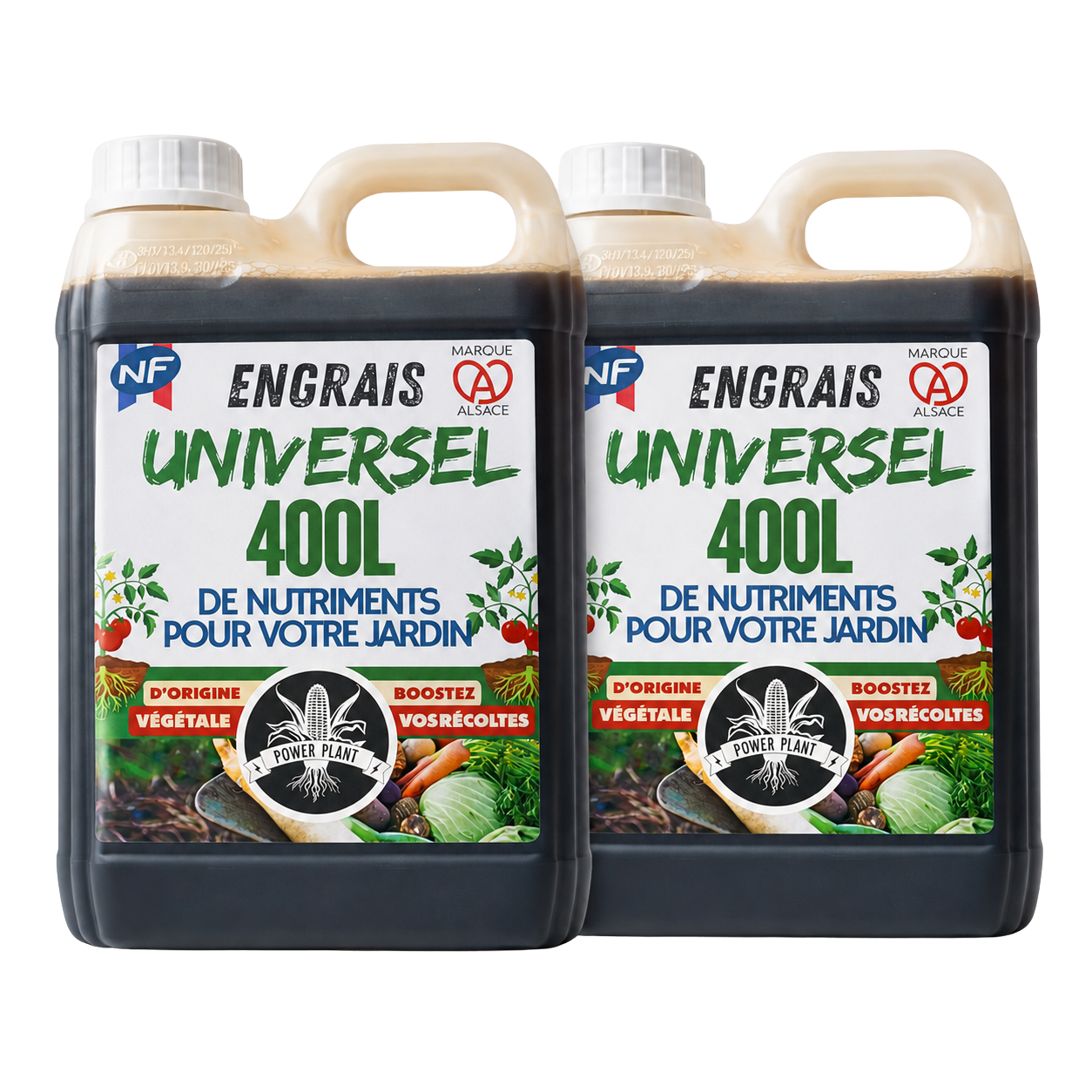 2 x 2 L d'engrais organique liquide Power Plant